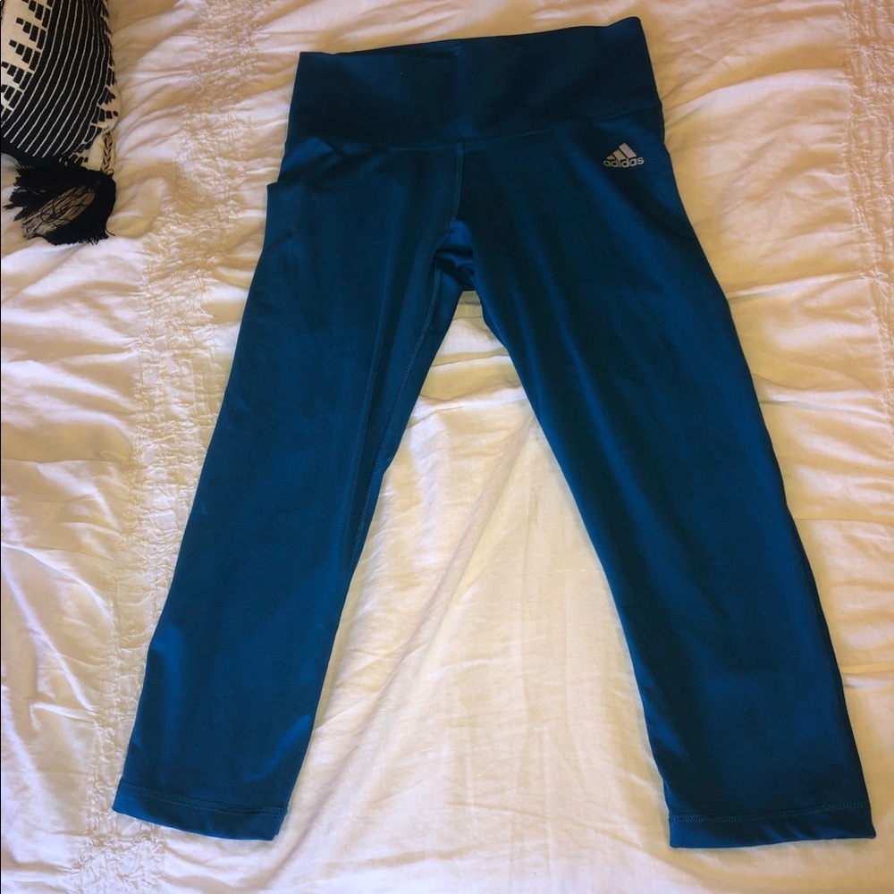 Blue Adidas Small Climalite Leggings